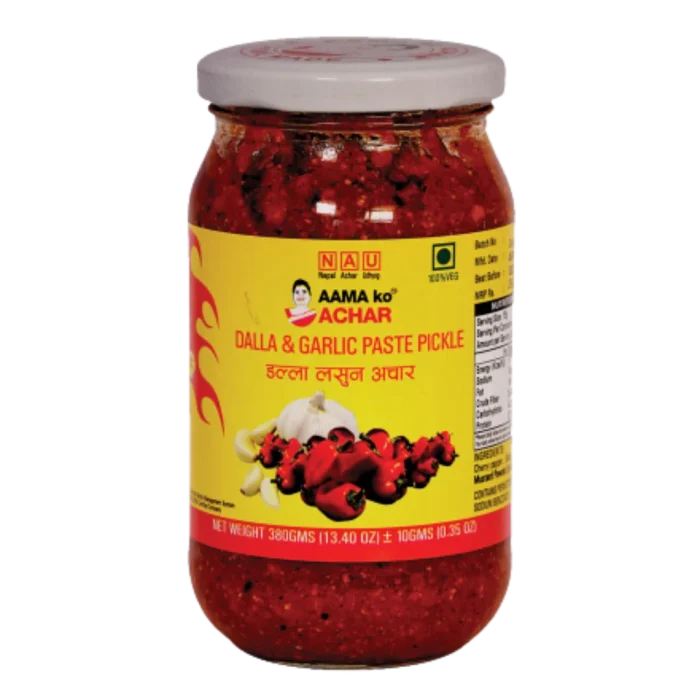 Aama Ko Achar Dalla & Garlic Paste Pickle 500gr - imagine 1
