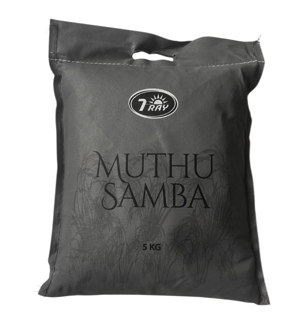 Muthu-Samba-5kg-Front.png 7RAY MUTHU SAMBA RICE 5KG - imagine 1